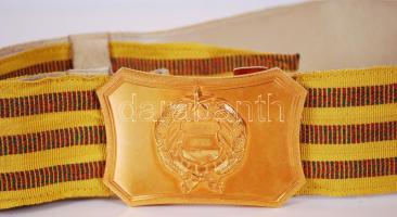 cca 1980 Honvéd díszszázadban használatos öv kardtartóval