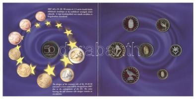 2007. 1Ft-100Ft 8klf db, szettben, benne 50Ft "50 éves a Római Szerződés" T:PP Csak 5000db!