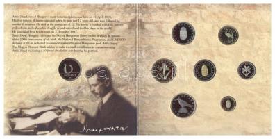 2005. 1Ft-100Ft 7klf db + 10Ft "József Attila" dísztokos szettben T:PP Csak 7000db!