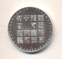 Csehország 2004. 200K Ag "EU csatlakozás" T:BU Tanúsítvánnyal 10.000db! Czech Republic 2004. 200 Korun Ag "Entry into the EU" C:BU with certificate, mintage 10.000!