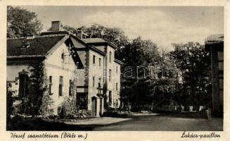 Gyula József szanatórium, Lukács pavilon