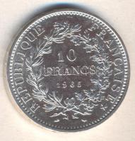 Franciaország 1965. 10Fr Ag "Herkules csoport" T:BU ph.
France 1965. 10 Francs ag "He...