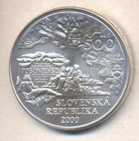 Szlovákia 2000. 500K Ag "S. Mikovini" T:BU
Slovakia 2000. 500 Korun Ag "S. Mikovini&q...