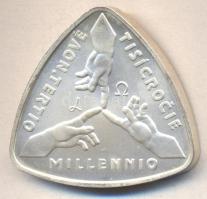 Szlovákia 2001. 500K Ag "Millennium" T:BU Slovakia 2001. 500 Korun Ag "Third Millennium" C:BU