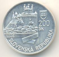 Szlovákia 2005. 200K Ag "Lipót" T:BU Slovakia 2005. 200 Korun Ag "Leopold I" C:BU
