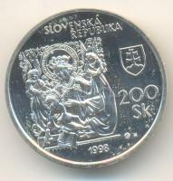 Szlovákia 1998. 200K Ag "Szlovák Nemzeti Galéria" T:BU
Slovakia 1998. 200 Korun Ag "S...