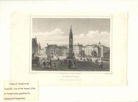 cca 1840 Ludwig Rohbock: Temesvár acélmetszet / Timisoara in Transylvania steel-engraving lapméret / page: 24x17 cm