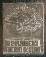 cca 1930 Délvidéki Aero Klub "Teljesítményplakett", 16x12cm