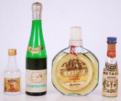4db mini ital: Kalinka, Metaxa, Zarea Cognac, Badacsonyi Rizling