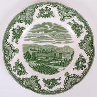 Cca 1970 12 db Johnson Bros süteményes és mélytányér, hibátlanok, jelzett, matricás, d:20, 22 cm