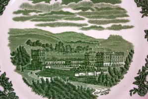 Cca 1970 12 db Johnson Bros süteményes és mélytányér, hibátlanok, jelzett, matricás, d:20, 22 cm