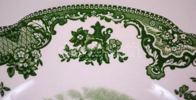 Cca 1970 12 db Johnson Bros süteményes és mélytányér, hibátlanok, jelzett, matricás, d:20, 22 cm