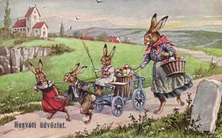 Easter, rabbit carriage s: Arthur Thiele