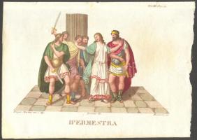 Ipermestra, színezett acélmetszet az 1809-1825 között Milánóban kiadott Dizionario d'ogni mitologica e antichita (vol. III) illusztrációi közül, 15x23cm