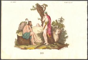 Jole, színezett acélmetszet az 1809-1825 között Milánóban kiadott Dizionario d'ogni mitologica e antichita (vol. III) illusztrációi közül, 15x23cm