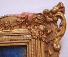 Gádor Emil (1911-1998): Cigány lány. Olaj, karton, jelzett, régi keretben 60×46 cm