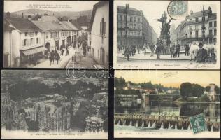 51 db háború előtti, franciaországi városképes lap