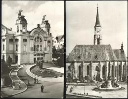 101 db fekete-fehér, modern, városképes lap, közte a történelmi Magyarország területéről is