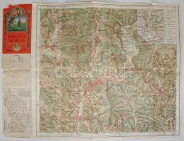 cca 1930 Kirándulók térképe 8: Karancs és Medves. M. Kir. Állami Térképészet