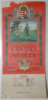 cca 1930 Kirándulók térképe 8: Karancs és Medves. M. Kir. Állami Térképészet