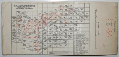 cca 1930 Kirándulók térképe 8: Karancs és Medves. M. Kir. Állami Térképészet