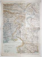 cca 1915 Az olasz hadszíntér: Beilage zu Heft 9 von "Volk und Heer", Freytag & Berndt, Wien /  Military map from World War I, 55x40cm
