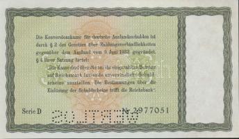 Német 3.Birodalom 1933. 5RM "WERTLOS" perforációval T:I
German Third Reich 1933. 5 Reichsm...