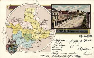 Debrecen, térkép litho