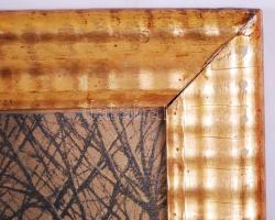 Erdőssy Béla (1871-1928): Téli országút varjakkal. Színes litográfia, papír, jelzett, üvegezett szép...