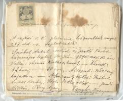 Különféle vegyes okiratok, okmánybélyegekkel, összesen 25 db