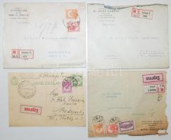 1930 Nyolc darab ajánlott levél ügyvédektől