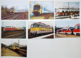 1990-2005 16 db színes fotó mozdonyokról