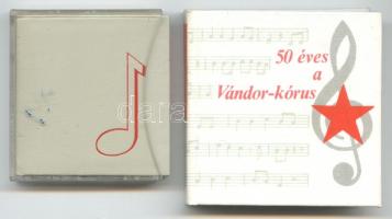 Minikönyv zenével kapcsolatos 2 db: 50 éves a Vándor-kórus. Pillanatok  Szalmás Piroska és a Kórus életéből.