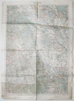 cca 1915 Piatra (Karácsonkő) katonai térképe, K.u.k Militärgeographisches Inst., 60x43cm