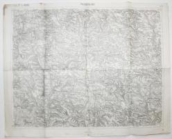 cca 1914 Przemislany (Galícia) katonai térképe, K.u.k. Militärgeographisches Inst., 54x43cm