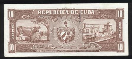 Kuba 1960. 10P T:I-
Cuba 1960. 10 Peso C:AU