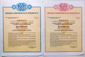 6db modern kötvény/részvény: Kanizsa Bútorgyár, Igristoye Pezsgőgyártó Rt, A Barcsi Szociális Gondozási Központ I. ütemének Megvalósításáért kötvényei