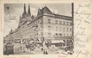 1899 Budapest VII. Luther-udvar, Munkácsy Kávéház, Divald (EK)