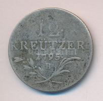 Ausztria/magyar verdejel 1795B 12Kr Ag II.Ferenc T:3