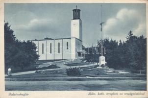 Balatonboglár Római katolikus templom, országzászló (cut)