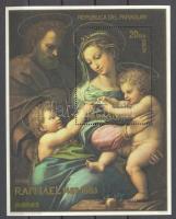 For 500th anniversary of Raphael's birthday set + mini sheet, Raffaello születésének 500. évfordulójára blokk