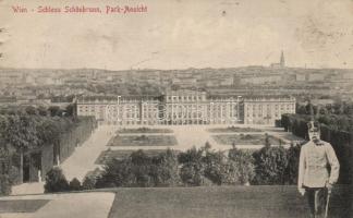 Vienna Schönbrunn Palace, collage (small tear)