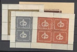 1946 Magyar-szovjet Művelődési Társaság 3 db levélzáró kisív + levelezőlap