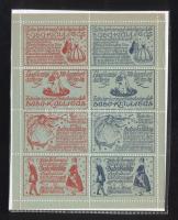 1914 Baba kiállítás levélzáró kisív