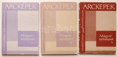 cca 1980 Arcképek: Magyar színészet 1-3. Bp., Képzőművészeti Alap Kiadóvállalata. (összesen 54db kép)