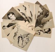 cca 1980 Arcképek: Magyar színészet 1-3. Bp., Képzőművészeti Alap Kiadóvállalata. (összesen 54db kép...