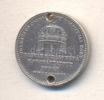 Habsburg Birodalom / Bécs 1867. Koronázási zseton Erzsébet királyné budai koronázására Ag (5.35g/24m...