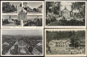 Kassa - 7 db régi városképes lap