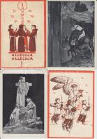 Vallás, 88 db régi képeslap