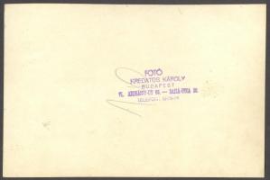 cca 1940 II. világháborús katonák indulnak a frontra. Kredatus Károly felvétele. 12x17cm